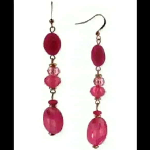 Style & Co new Beaded Linear Drop Earrings - Picture 1 of 8